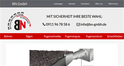 Desktop Screenshot of bn-gmbh.de